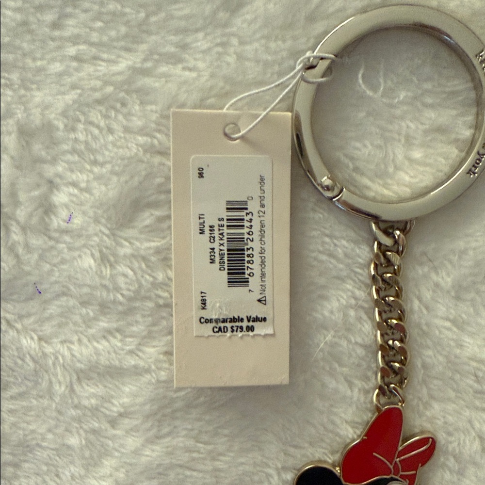 NWT Disney Minnie Mouse Keychain Bag Charm Collectible Kate Spade - Picture 7 of 7
